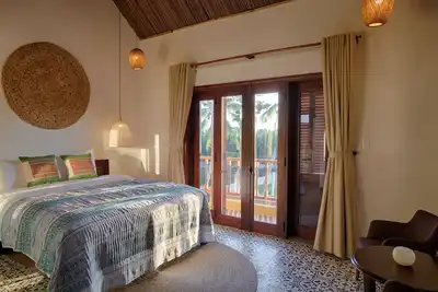 Image de Chambre privée avec vue sur la campagne à Hoian et petit-déjeuner