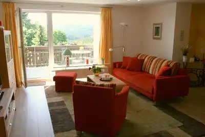 Image de Appartement de vacances confortable avec vue sur la montagne et balcon Ă HohegeiĂź
