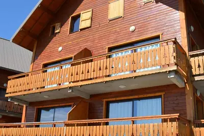 Image de appartement 6 couchages à proximité des pistes vue magnifique sur la vallée