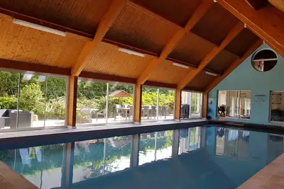 Image de Villa avec piscine couverte à Wissant Côte d'Opale maximum 16 adultes