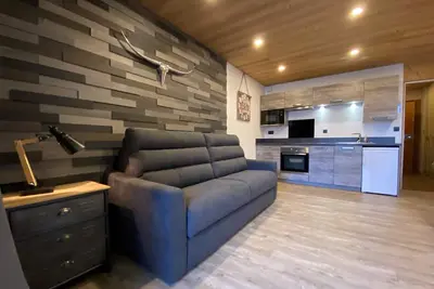Image de Appartement 34 m2 avec garage déco montagne moderne
