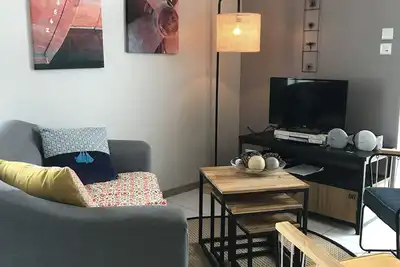 Image de Maison de plain-pied jardin clos, accès direct à la plage