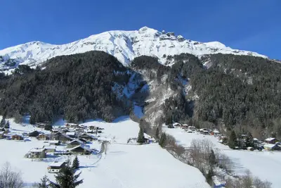 Image de Grand Studio De Charme Avec Terrasse Parking Au Centre Du Village Face Mont Joly