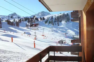 Image de Plagne-Bellecôte, vue magnifique, studio divisible équipé pour 4\/5p