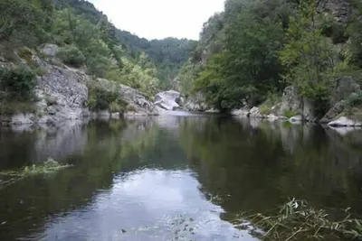 Image de havre de paix au bord de la rivière