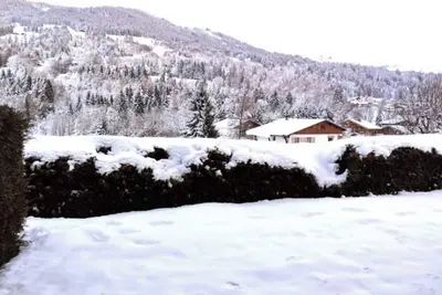 Appartement à Megeve 32 m2 à 500m telécabines avec magnifique vue et terrasse!