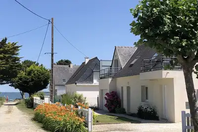 Image de Maison avec jardin, 40m plage, pour 8 Ă 10 pers ( Remboursement Si Confinement)