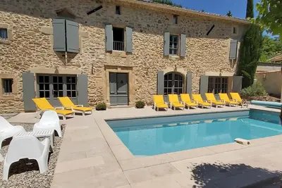 Image de Maison de charme, climatisée, piscine chauffée, région d'Uzès