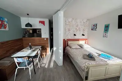 Image de 6th floor apartment in the Chamois Blanc residence - view of Mt Blanc