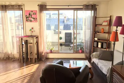 Image de Studio avec grande terrasse  / quartier Haussmann - Opéra