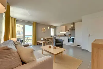 Hardelot-Plage, appartement dans une villa de standing en front de mer 2\/4 p.