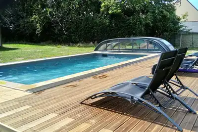 Image de Gîte*** de charme La Grange Bretagne Sud -accès piscine chauffée avril septembre