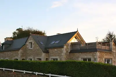 Image de Maison familiale vue sur mer- 150m plages - 11 personnes
