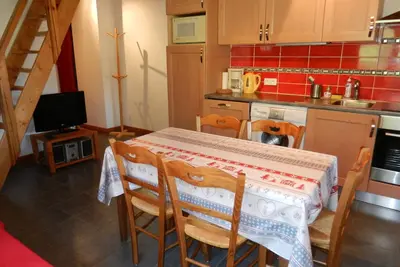 Image de Location avec terrasse vue Mont-Blanc, 2 chambres, dans une ferme rénovée.