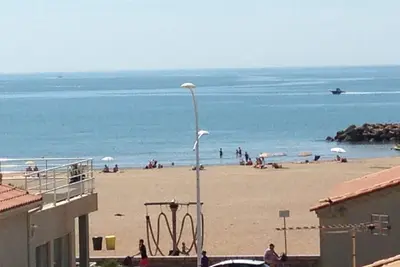 Image de 50m de la plage, Grande terrasse vue sur mer, Appartement Standing Wifi garage