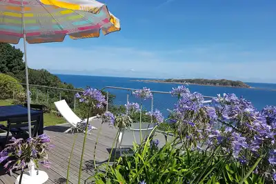 Image de Appartement d'exception, 100 % vue mer, jardin privatif, 5mn de la plage, calme