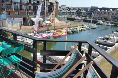 Image de Triplex magnifique vues mer et port marina depuis le balcon, proche du centre