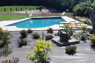 Image de Maison normande proche Deauville jusqu'à 10 personnes avec piscine chauffée
