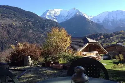 Image de Bel appartement avec une vue  magnifique du Mont Blanc