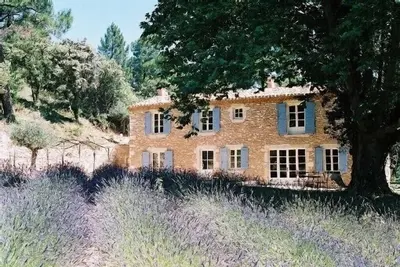 Image de Mas traditionnel Provençal avec piscine dans site exceptionnel