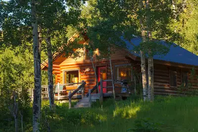 Image de Belle cabane en rondins sur Trail Creek Ranch