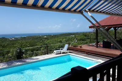 Image de Villa 6\/8 pers piscine vue mer face à Marie-Galante