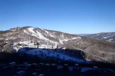Image de Vue magnifique sur les pistes de ski, y compris piscine intérieure / jacuzzi