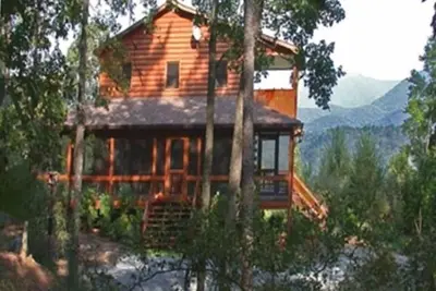 Image de Cabine personnalisée fabuleuse avec de superbes vues sur la montagne à Ellijay avec WiFi