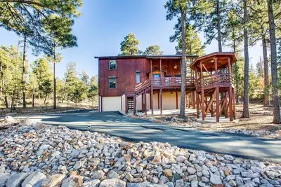 Image de Blissful Pines Lodge à Alto Nm Confidentialité, mise à jour, a tout ce dont vous avez besoin! ! !
