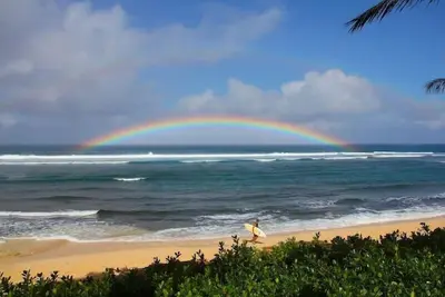 Image de Hula Hut maison sur la magnifique propriété Sunset Beach \/ Oceanfront de la côte nord 30 nts