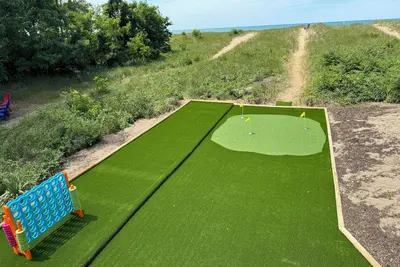 Image de Maison de plage rénovée située directement sur le lac Michigan