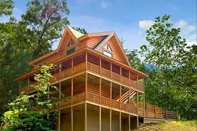 Luxe, piscine communautaire, 4 très grands lits, Wi-fi, Pigeon Forge, tyrolienne, 8 couchages +