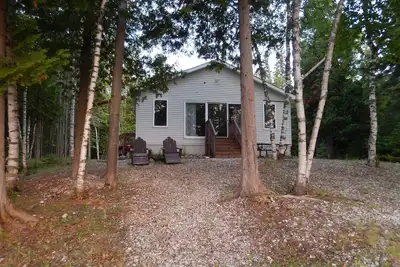 Image de Cottage front de mer sur le lac Huron dans le détroit de Mackinac