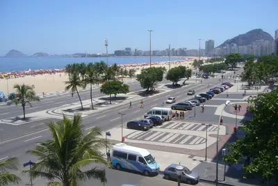 Image de Belle apt Avenida Atlantica Copacabana 2/4 bord de mer + Internet Wf