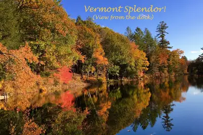 Image de Gorgeous Lakefront - Splendeur d'automne - Cadre privé - 5 minutes d'Okemo!