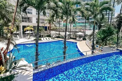 Appartement dans Resort sur la Riviera de São Lourenço à 200 m de la plage - climatisation.