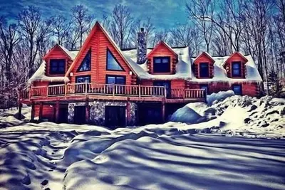 Fabulous Log Home, 6 Br (y compris 3 King Master Suites), 4 Ba, bain à remous, table de billard