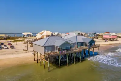 Rainbows End - Direct Gulf Front Duplex de 4 chambres sur la plage du golfe du Mexique