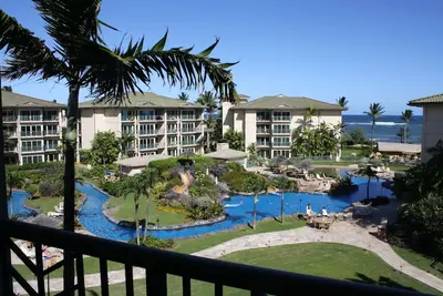 Image de Penthouse au dernier étage avec vue sur la mer et la piscine, lits 2 lits King Size