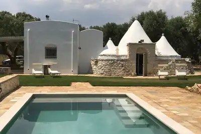 Trullo Michele Avec Une Toute Nouvelle Piscine Dans La Belle Campagne Puglian