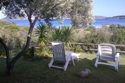 Image de house at 80 mt from the beach, with garden and terrace with a panoramic sea view