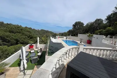 Image de Tossa, villa d'exception, 2 apparts, piscine privée chauffée vue mer, climatisée