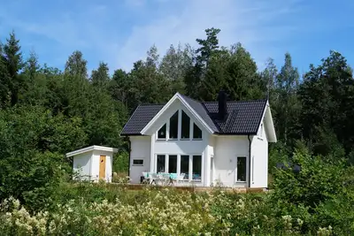 Image de Vacances à la Skagern lac. Maison accueillante en Tiveden.
