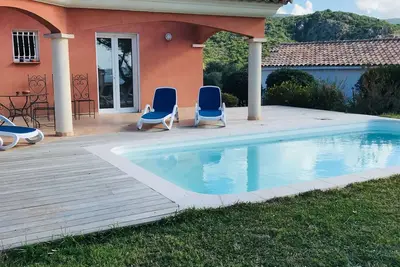 Image de Porticcio superbe villa avec piscine dans village de charme en bord de mer