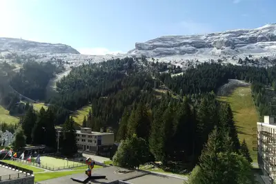Image de Studio plein sud très ensoleillé de 26 m², pied des pistes, Vega à Flaine Forum