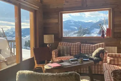 Image de Appartement dans chalet au Mont d'Arbois avec terrasse et jardin - 8 personnes
