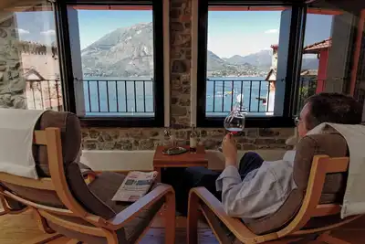 Image de Casa Mara - La grande beauté de Varenna, avec balcon au-dessus du lac de Côme [Avec A / C]