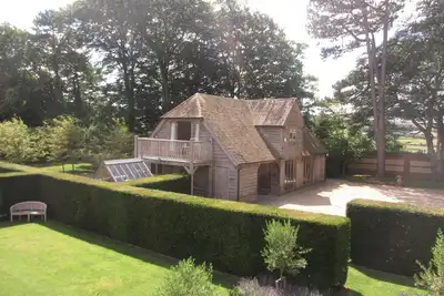 Image de Confort luxueux avec une vue imprenable sur la vallée de Chalke près de Salisbury.