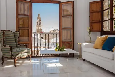 Image de penthouse de luxe surplombant la mosquée