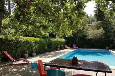 Image de La Colline: Villa toute climatisée, grande piscine privée, Mont Ventoux, jardin